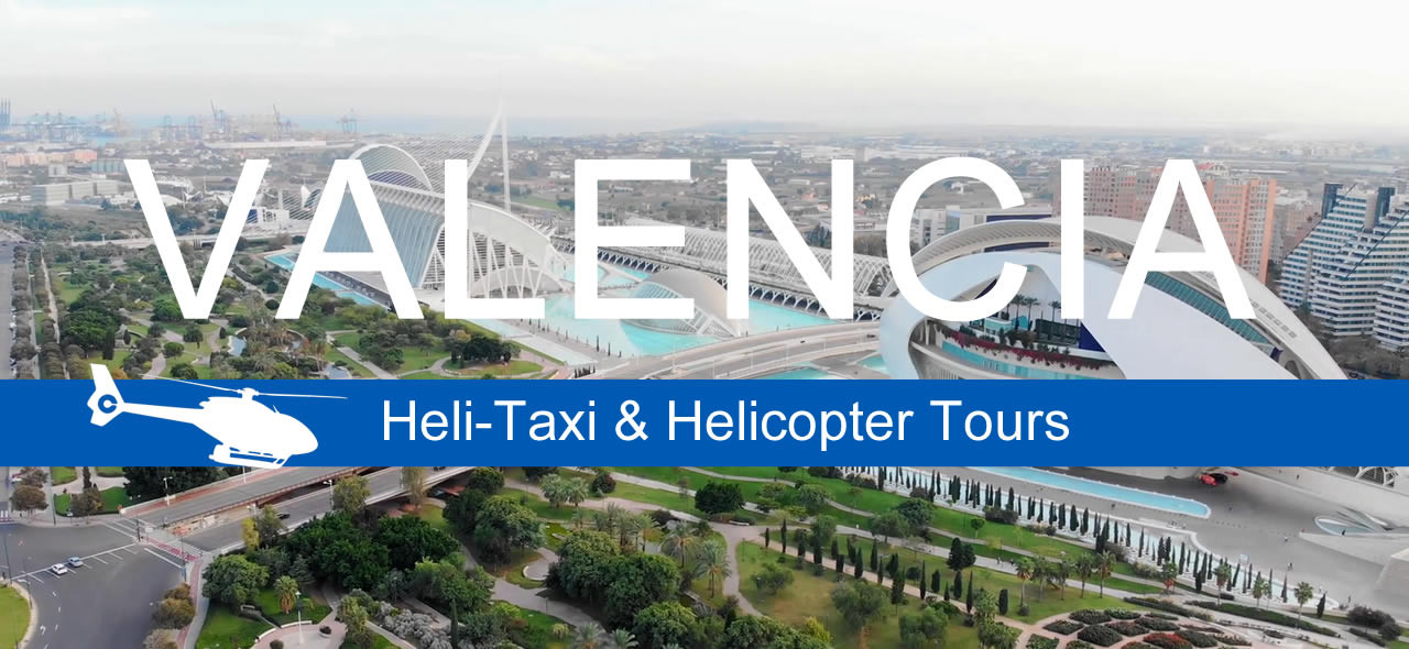 Valencia helicopter tours and air transfer reservaton